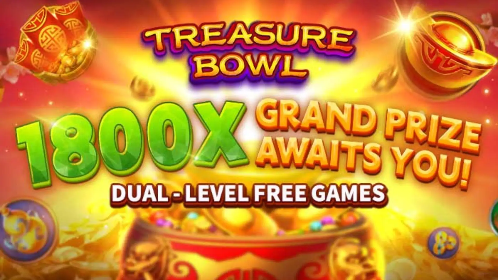 Multiplicadores Treasure Bowl tojogo - 7777x Máximo com Tigela Dourada